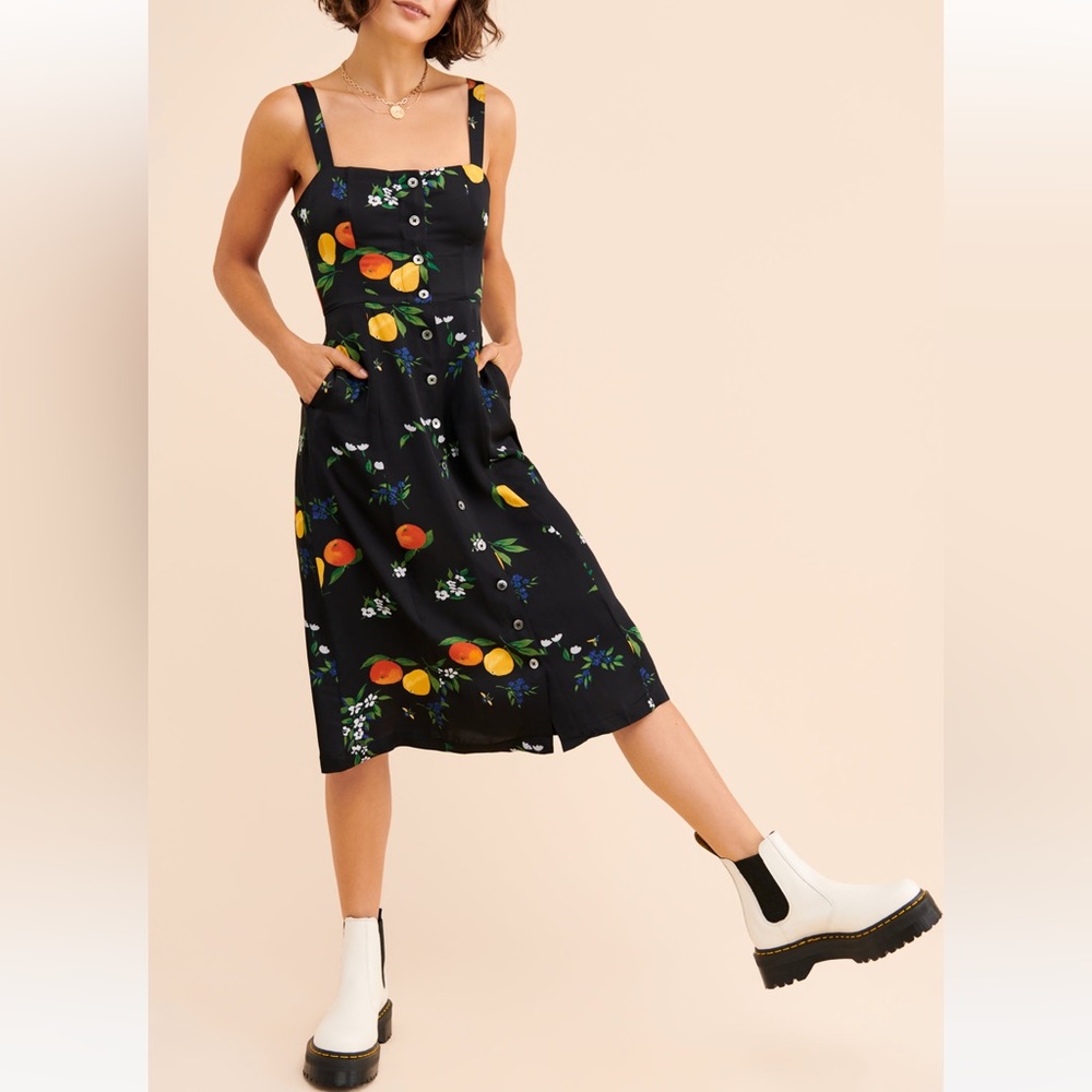 Anthropologie Fruit MIDI Dress 🍑